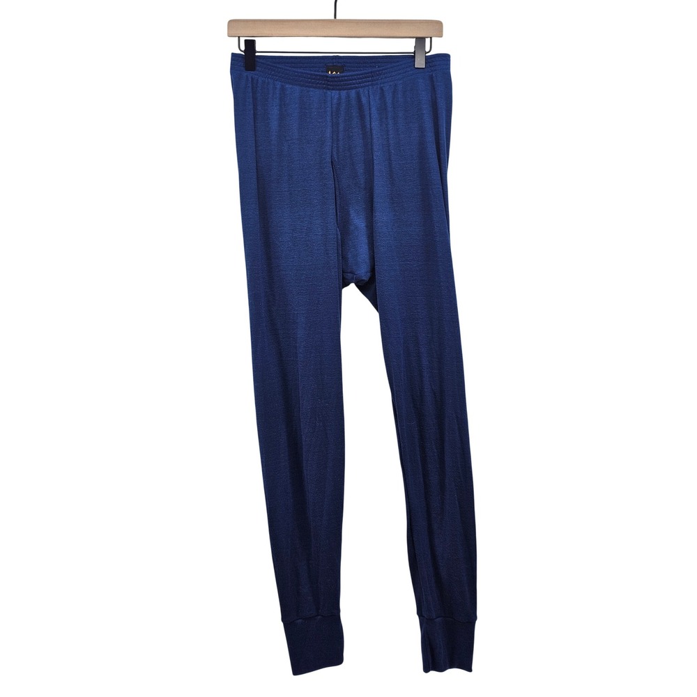 REI Mens Tall Large Blue Thermal Base Layer Pants Long Johns‎ Polyester USA Made
